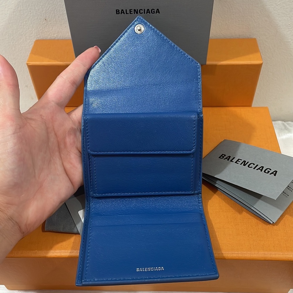 SOLD❤️Authentic Balenciaga Mini Wallet in Blue💙 - Picture 9 of 16
